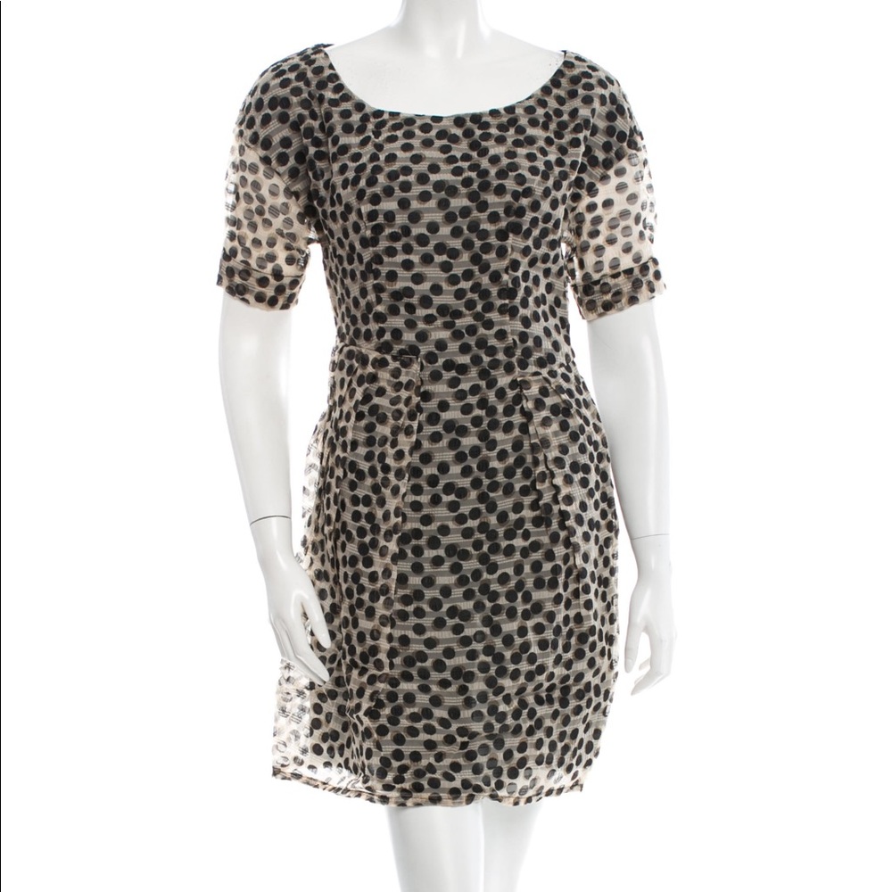 LAVINIATURRA : short-sleeve polka-dot dress, sz 6